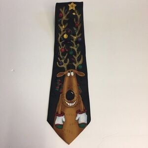 VTG Hallmark SpecialTies YuleTie Christmas Lights Funny OfficeWear Party Festive